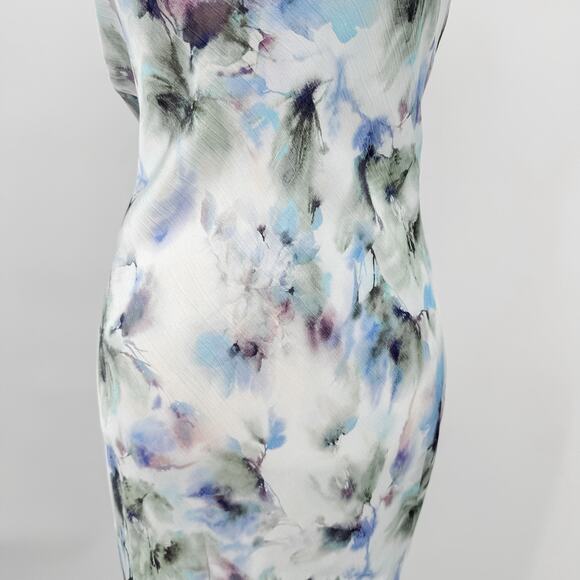 Bec & Bridge Dress Maxi Blue Sz 6 Moondance Strapless Moon Dance White Green - Picture 5 of 10